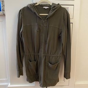 James Perse Brown Hooded Jacket